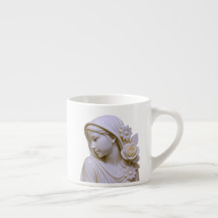 Xícara De Espresso Estatueta de retrato de mulher