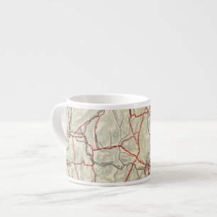 Xícara De Espresso Estradas da bicicleta em New York e em connecticut