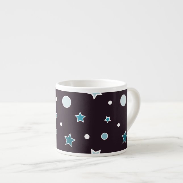 Xícara De Espresso Estrelas de Natal (Frente Esquerda)