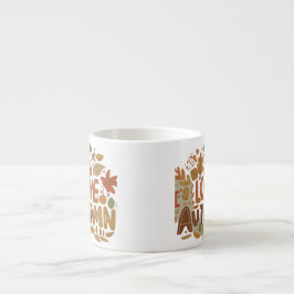 Xícara De Espresso Eu adoro o outono