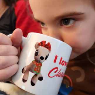 Xícara De Espresso Eu amo os filhos namorada de Clarice Reindeer Rudo