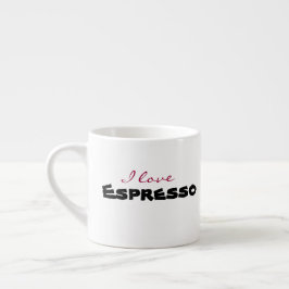 Xícara De Espresso Eu amo [personalizar]