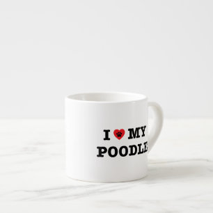 Xícara De Espresso Eu Corto Meu Poodle