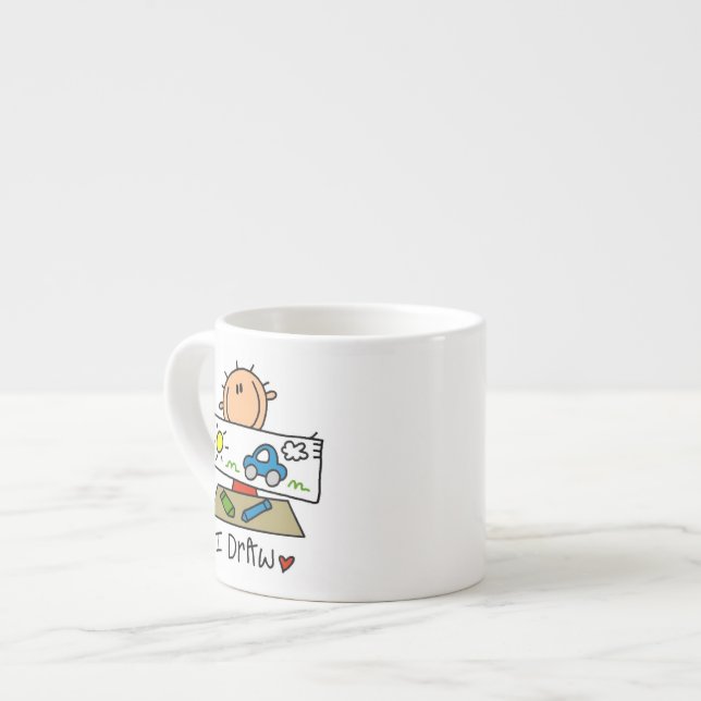 Xícara De Espresso Eu Desenho (Frente Esquerda)