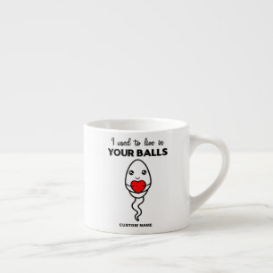Xícara De Espresso Eu Morava Em Suas Bolas, Pai De Nome Personalizado