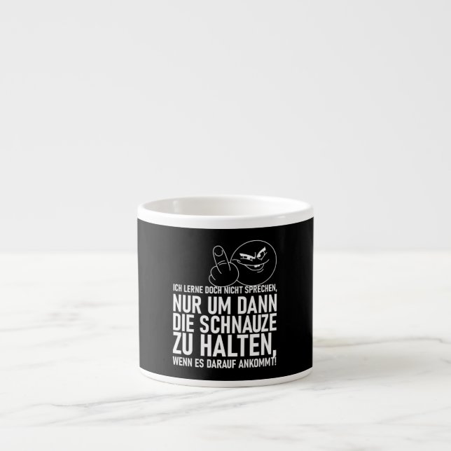 XÍCARA DE ESPRESSO EU NÃO APRENDO A FALAR (Frente)