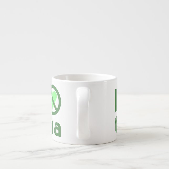 Xícara De Espresso Eu Odeio Atum Sem Amor  (Traseira)