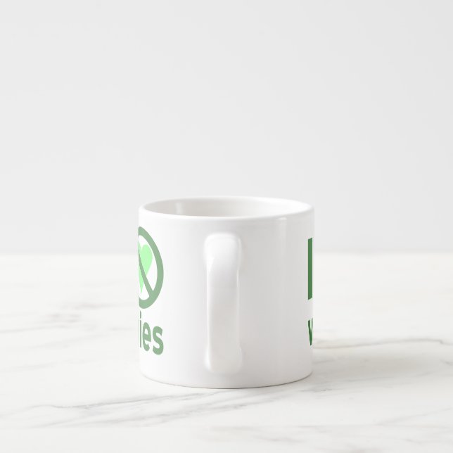 Xícara De Espresso Eu Odeio Legumes Sem Amor (Traseira)