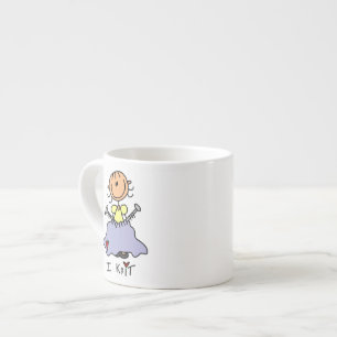 Xícara De Espresso Eu Tricô