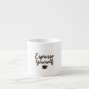 Xícara De Espresso Expresse-se com Humor Citação de Café Espresso Tip