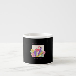 Xícara De Espresso Fa Fa La Mingo Christmas Falala Snow Flamingo