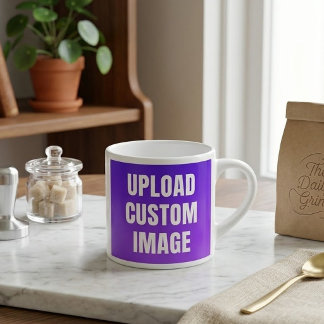 Xícara De Espresso Faça o Upload de 2 Imagens Personalizadas - Adicio