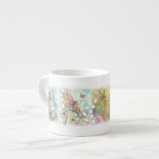 Xícara De Espresso Fadas das Flores do Jardim