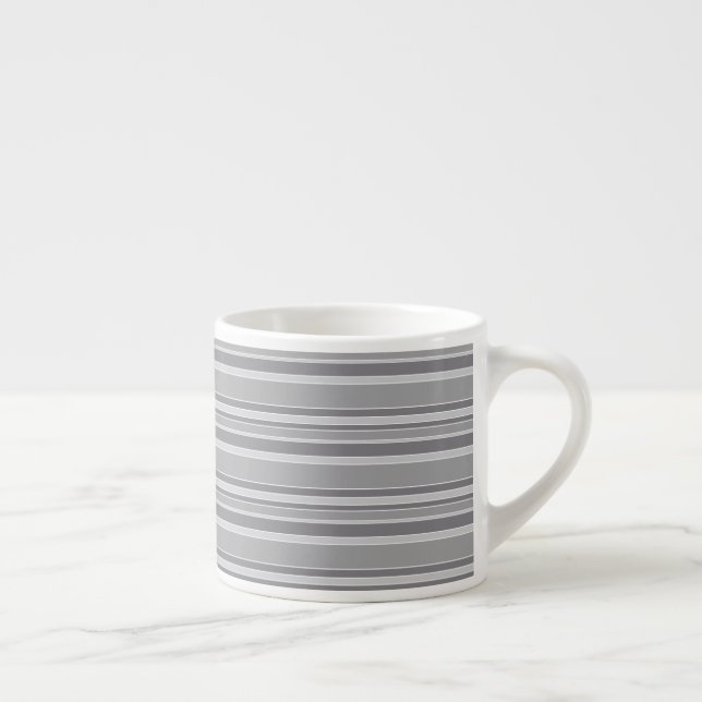 Xícara De Espresso faixas de cinza (Direita)