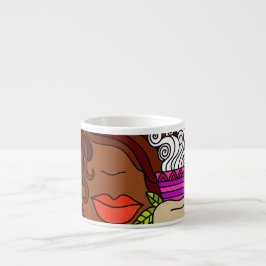 Xícara De Espresso Fantasia bonito 2 do café