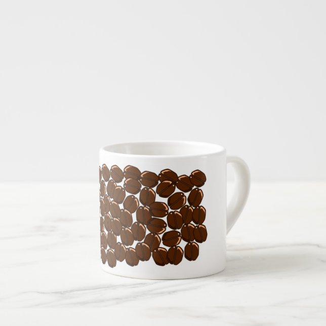 Xícara De Espresso Feijões de café (Frente Esquerda)