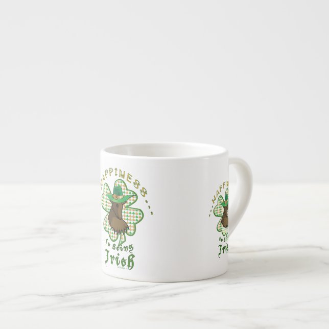 Xícara De Espresso Felicidade é ser irlandês (Frente Esquerda)