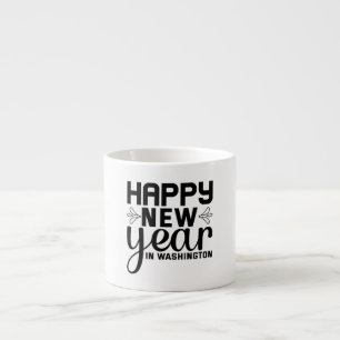 Xícara De Espresso Feliz Ano Novo em Washington-54688