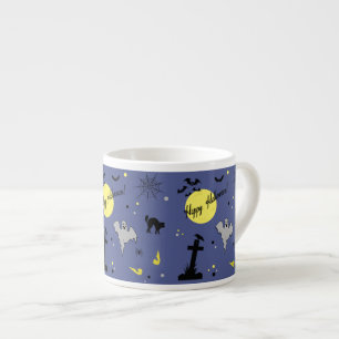 Xícara De Espresso Feliz Dia das Bruxas