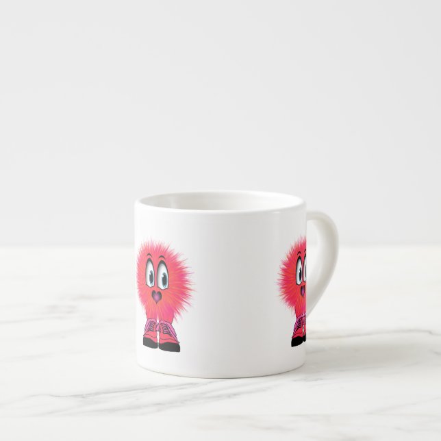 Xícara De Espresso Felpudo quente (Frente Esquerda)