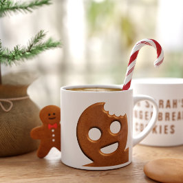 Xícara De Espresso Feriado de Natal do Gingercake Man Cookie