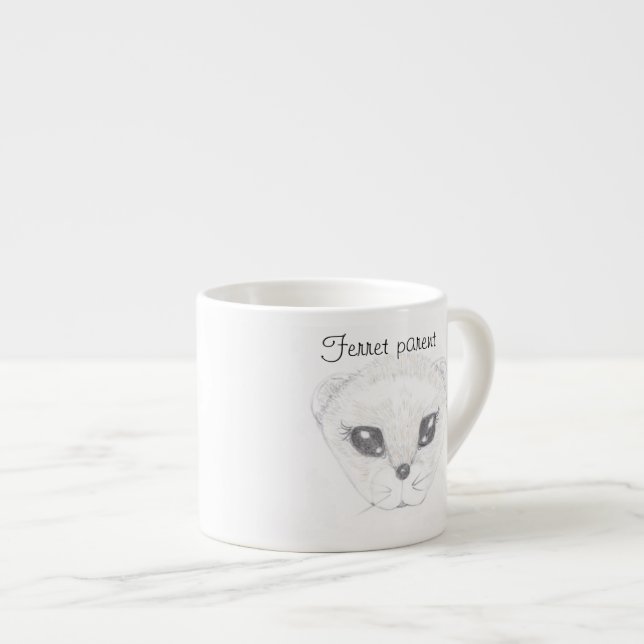 Xícara De Espresso Ferret Drawing Espresso Cup (Frente Esquerda)