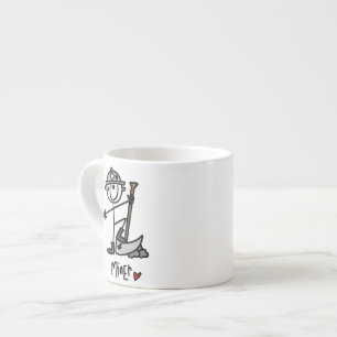 Xícara De Espresso Figura de Mineiro em Palitinhos