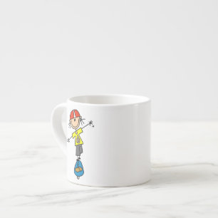 Xícara De Espresso Figura de skate de palito