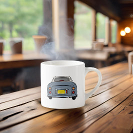 Xícara De Espresso Figuras Nome Cinza Lapis Figaro Espresso Cup