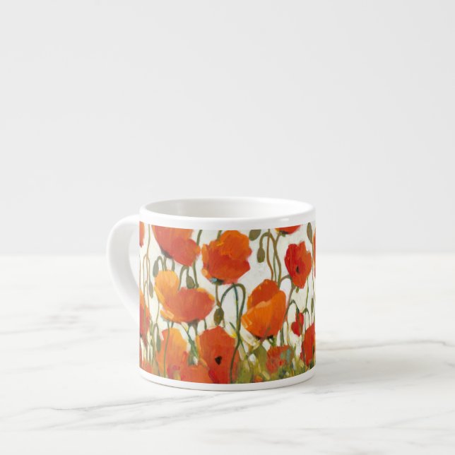 Xícara De Espresso Filas de papagaios I (Frente Esquerda)