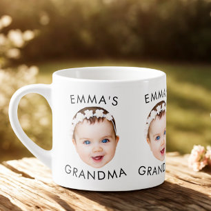 Xícara De Espresso Filhote personalizado Mug Mãe Avó Avô Aniversário