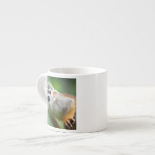 Xícara De Espresso Fim-acima de um macaco de esquilo comum