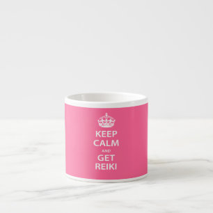 Xícara De Espresso Fique calmo e pegue o Reiki