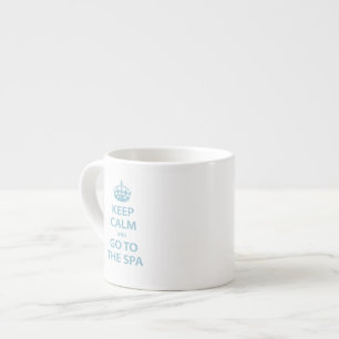 Xícara De Espresso Fique calmo e vá para o Spa