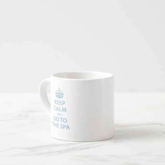 Xícara De Espresso Fique calmo e vá para o Spa (Frente Esquerda)