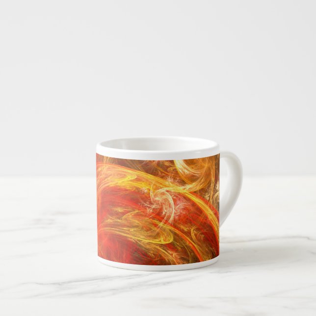 Xícara De Espresso Firestorm Nova Abstrato Art Espresso Mug (Frente Esquerda)