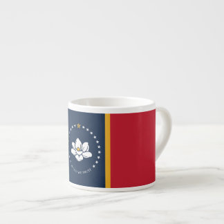 Xícara De Espresso Flag do Mississippi - New Magnolia Flag