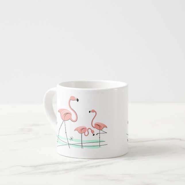 Xícara De Espresso Flamingo Ocean Trio 2 espresso mug (Frente Esquerda)