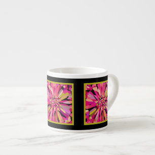 Xícara De Espresso Flor de Confete Rosa