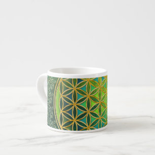 Xícara De Espresso Flor de Vida - Ornamento II