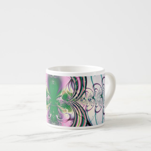 Xícara De Espresso Flor Mágica (Frente Esquerda)