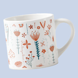 Xícara De Espresso Floral Scandinávia