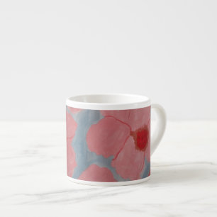 Xícara De Espresso Flores Cor-de-Rosa