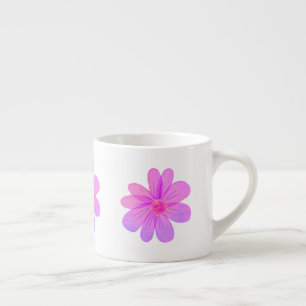 Xícara De Espresso Flores de aquarela 