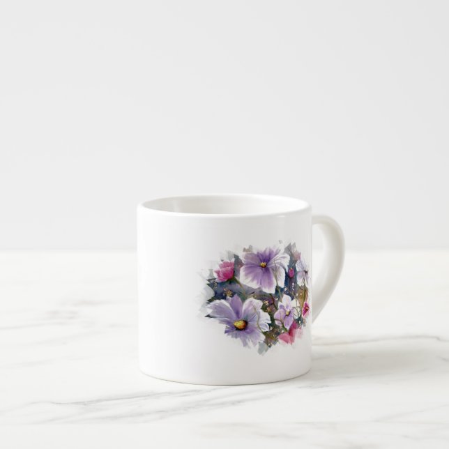XÍCARA DE ESPRESSO FLORES DO PRIMAVERA (Frente Esquerda)