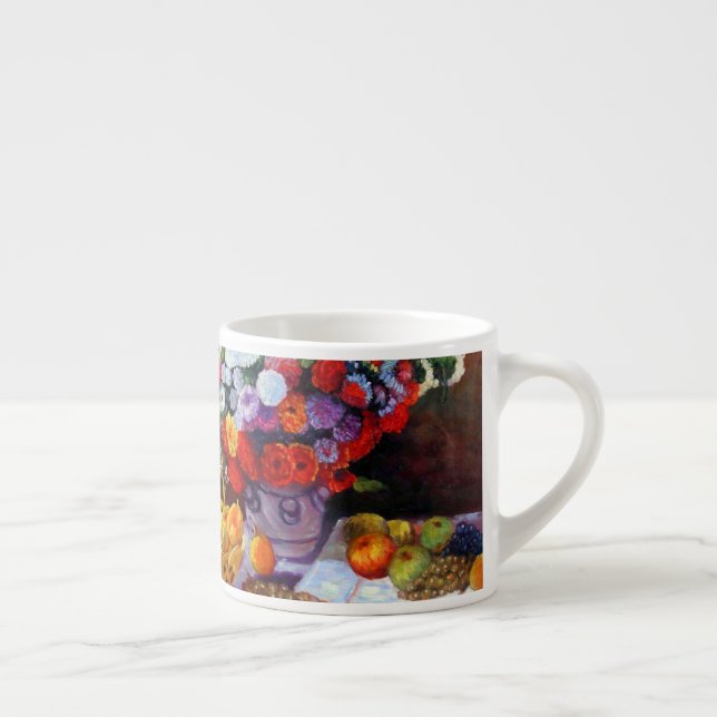 Xícara De Espresso Flores Monet e Frutas (Direita)