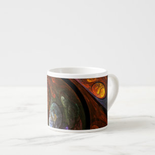 Xícara De Espresso Fluid Connection Abstrato Art Espresso Mug