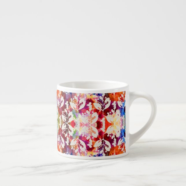 Xícara De Espresso Folhas botânicas abstratas (Direita)