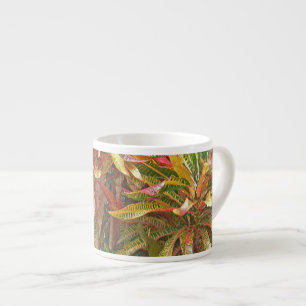 XÍCARA DE ESPRESSO "FOLHAS COLORIDAS DO TIPO FRIBBÃO" EXPRESSO MUG