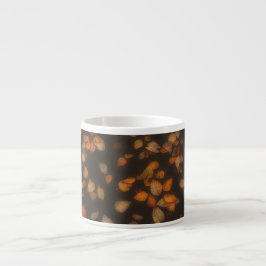 Xícara De Espresso folhas de outono